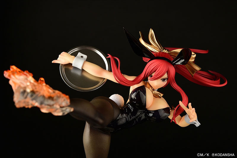 FAIRY TAIL Erza Scarlet High Kick ver. Bunny [Crimson / Black / White] 1/6