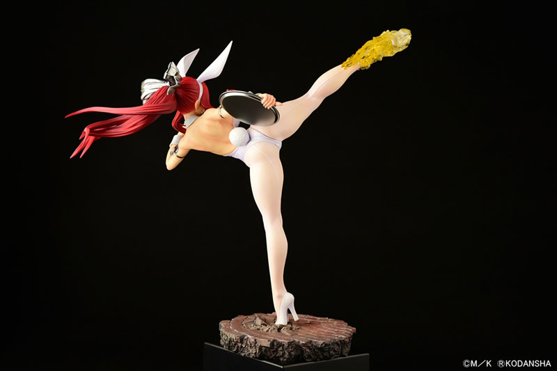 FAIRY TAIL Erza Scarlet High Kick ver. Bunny [Crimson / Black / White] 1/6