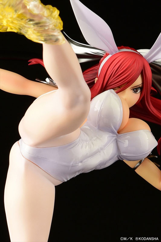 FAIRY TAIL Erza Scarlet High Kick ver. Bunny [Crimson / Black / White] 1/6