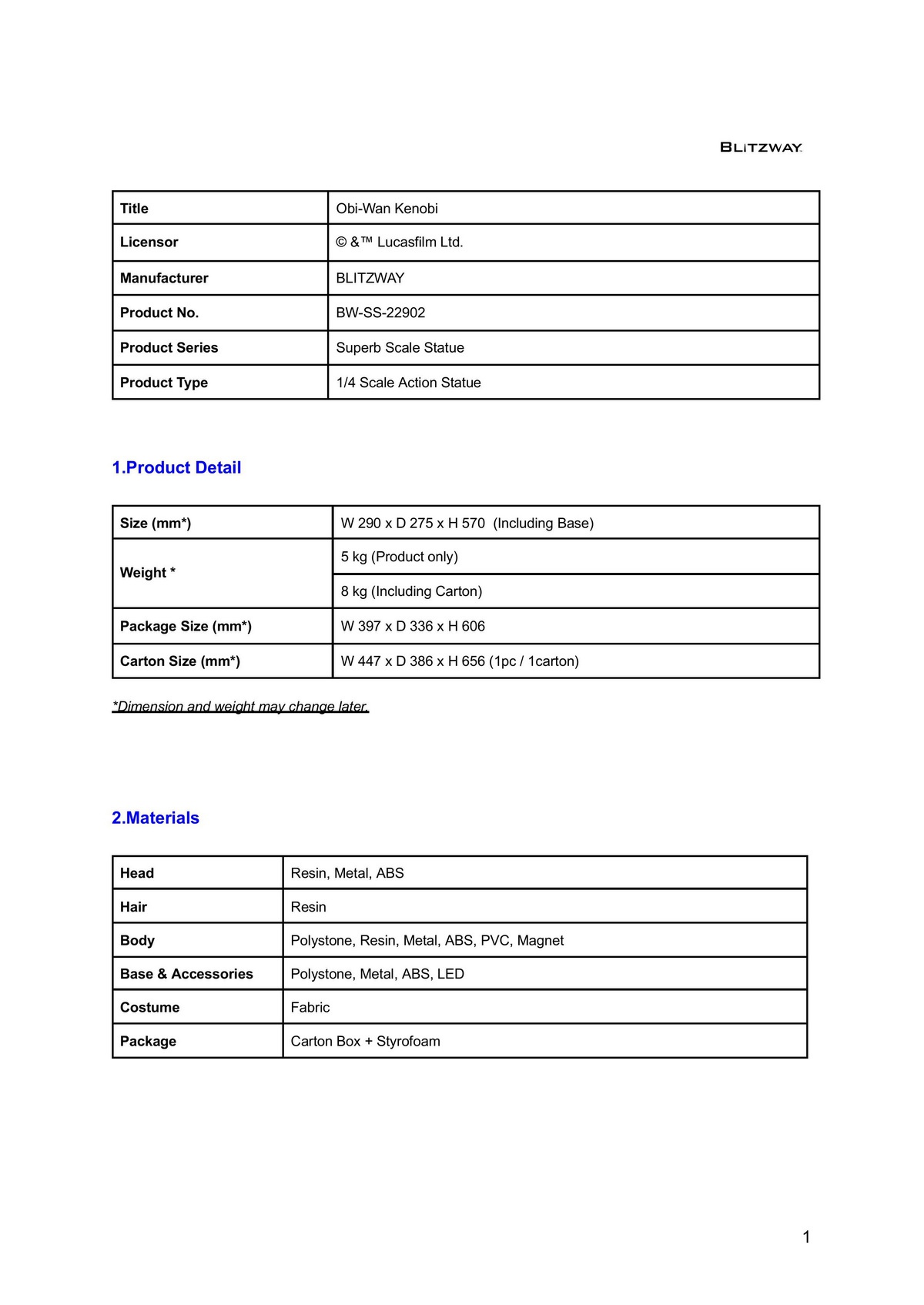 OBI-WAN KENOBI - Star Wars 1/4