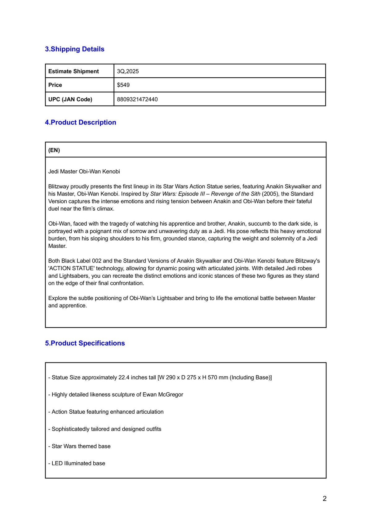 OBI-WAN KENOBI - Star Wars 1/4