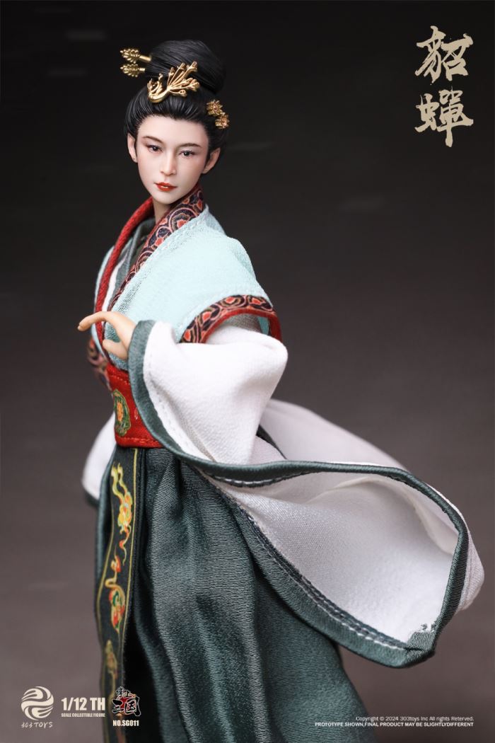 Three Kingdoms - General Lu Bu / Shameful Diao Chan / Dong Zhuo the Marquis of Mei / Taishi Dong Zhuo 1/12