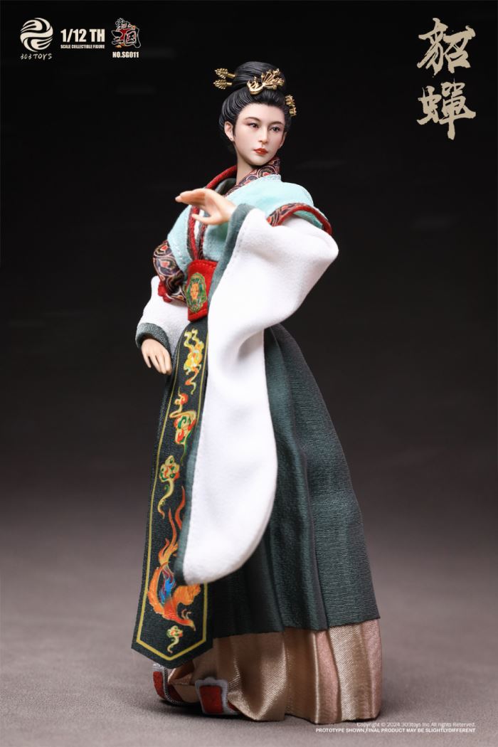 Three Kingdoms - General Lu Bu / Shameful Diao Chan / Dong Zhuo the Marquis of Mei / Taishi Dong Zhuo 1/12