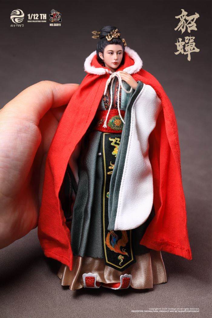 Three Kingdoms - General Lu Bu / Shameful Diao Chan / Dong Zhuo the Marquis of Mei / Taishi Dong Zhuo 1/12