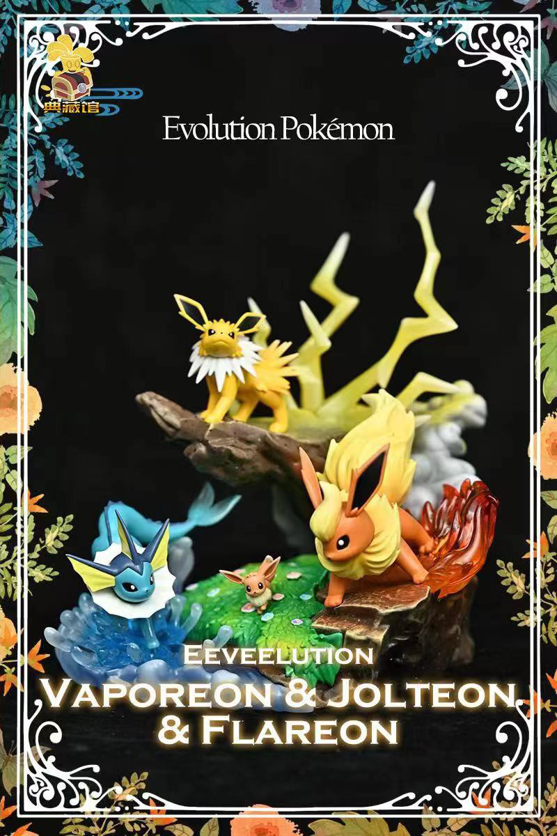 Vaporeon & Flareon & Jolteon & Eevee - Pokemon