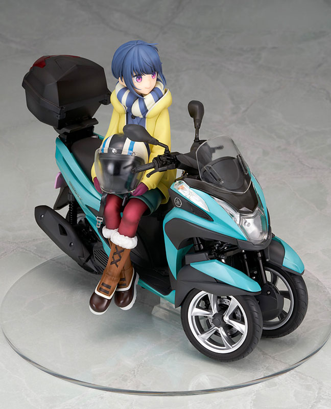 Yuru Camp Rin Shima with Three-wheeled Motorcycle 1/10