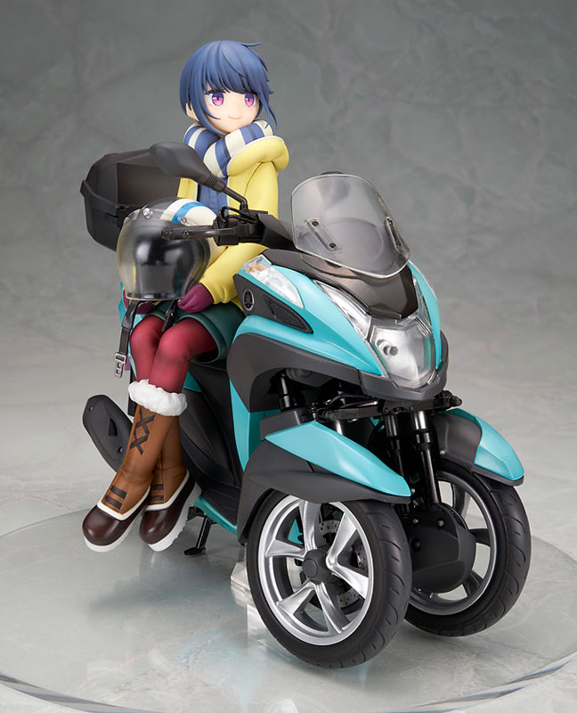 Yuru Camp Rin Shima with Three-wheeled Motorcycle 1/10