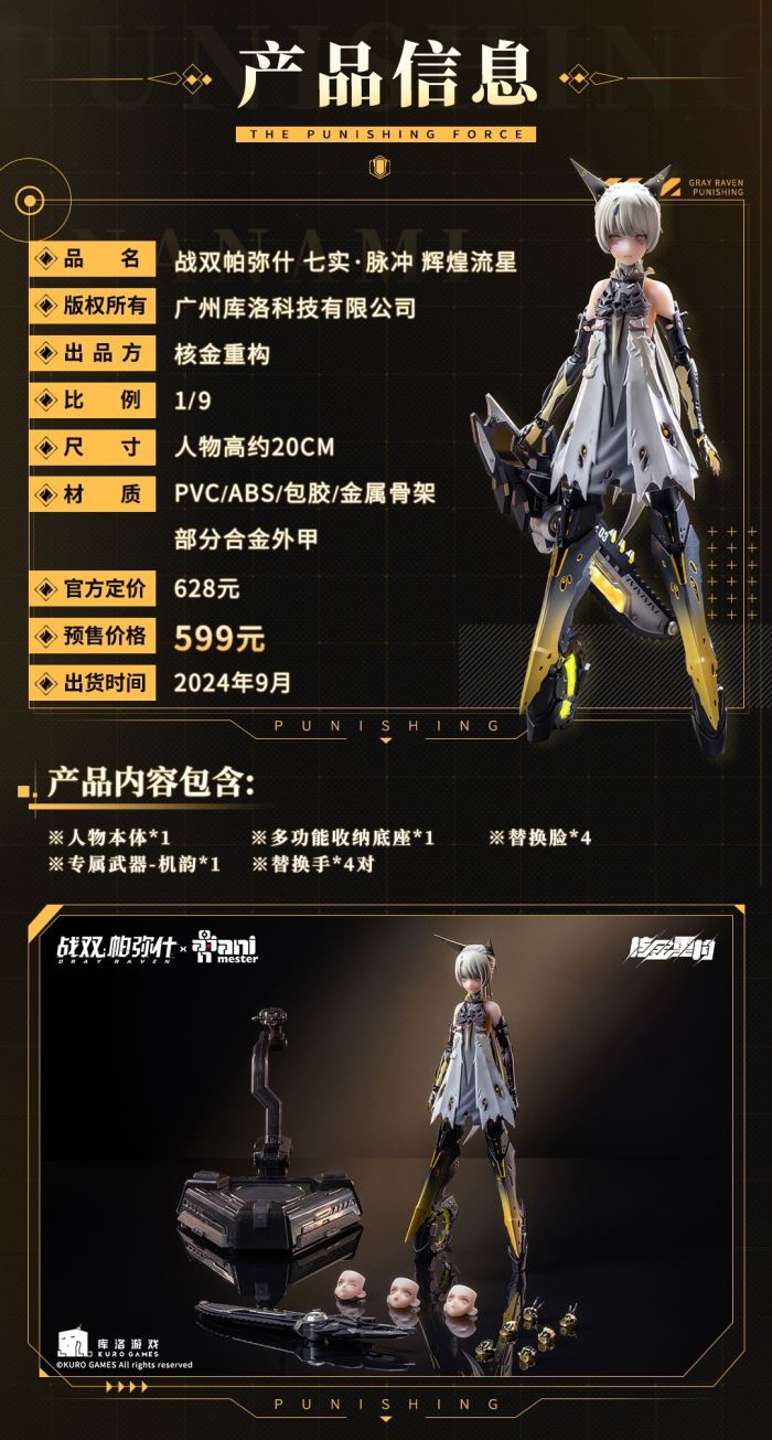 Punishing: Gray Raven Nanami Pulse Metal 1/9 Seamless Action Figure