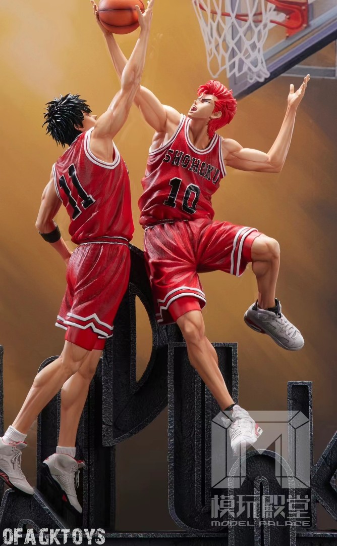 Sakuragi Hanamichi & Rukawa Kaede Jump Ball - Slam Dunk