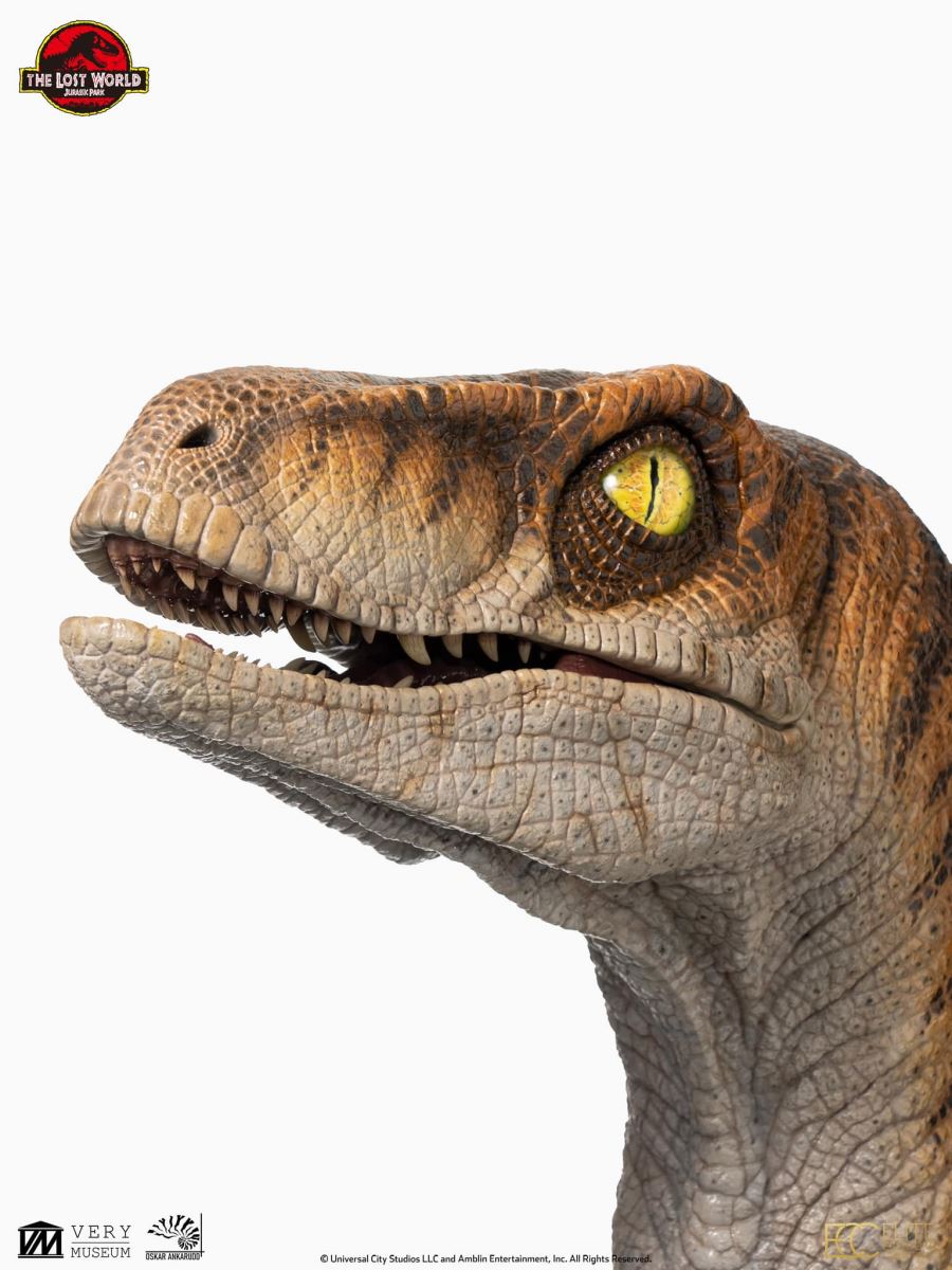 Male Velociraptor Life Size Bust (Jurassic Park : The Lost World)
