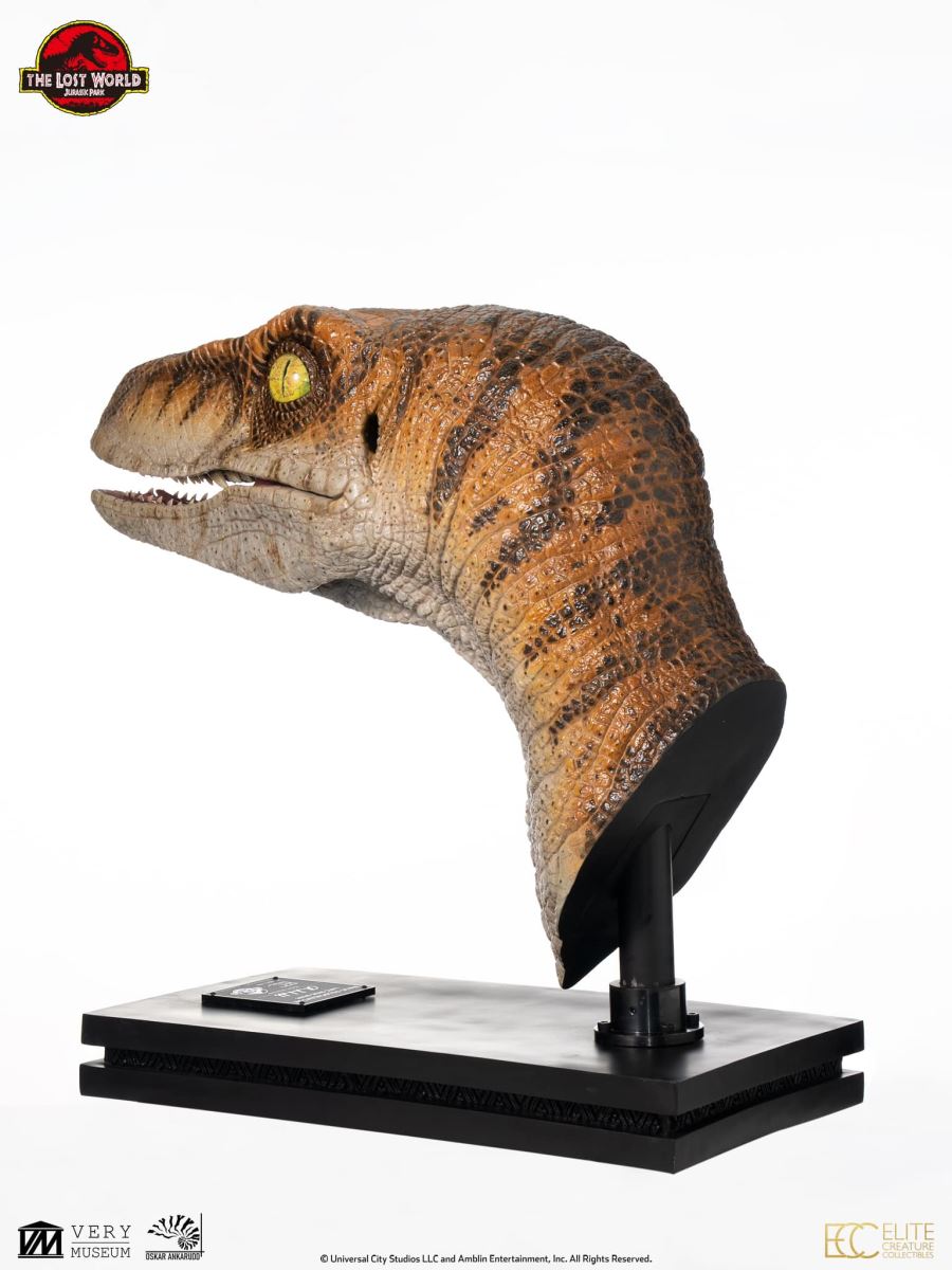 Male Velociraptor Life Size Bust (Jurassic Park : The Lost World)