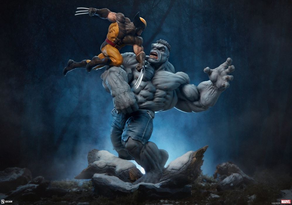 Grey Hulk vs Wolverine