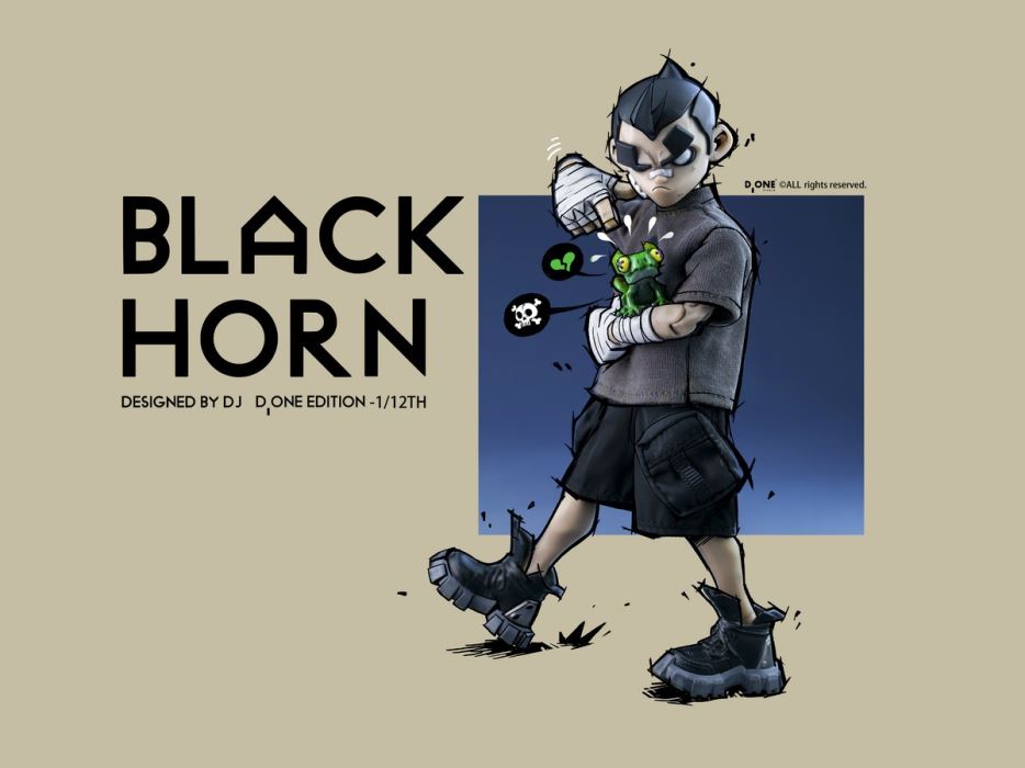 Dragon Year Limited Edition Loop Comic - Black Horn Doll