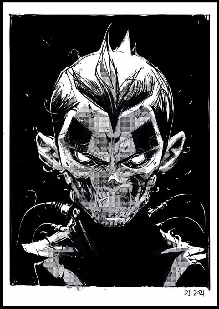 Dragon Year Limited Edition Loop Comic - Black Horn Doll