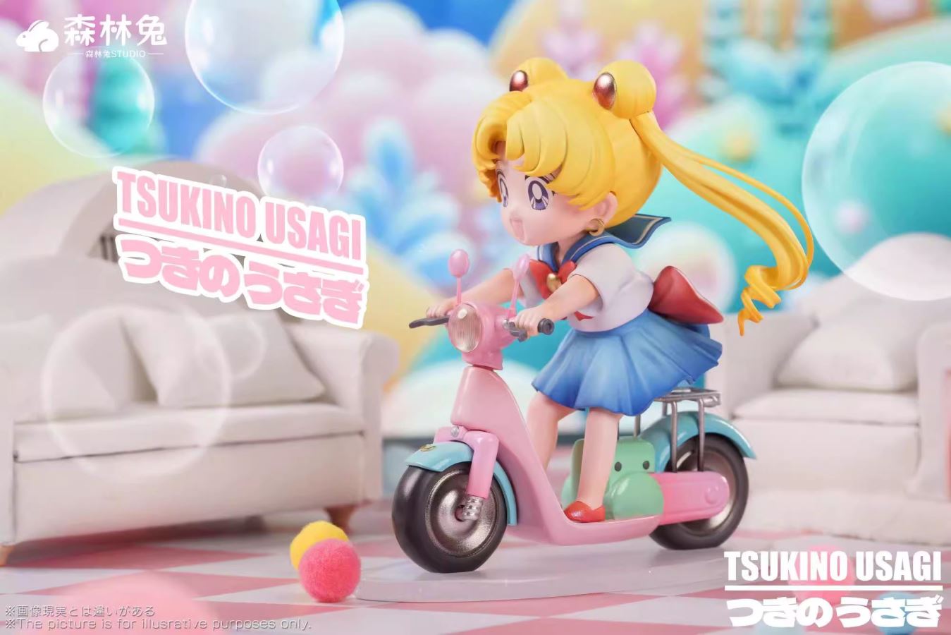 Riding Tsukino Usagi-Sailor Moon-SenLinTu Studio