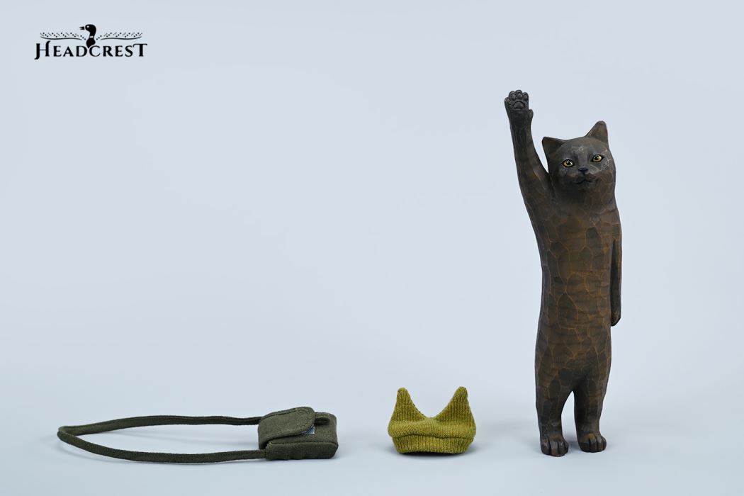 Woodcut Cat 8.0 H2405 Static Animal