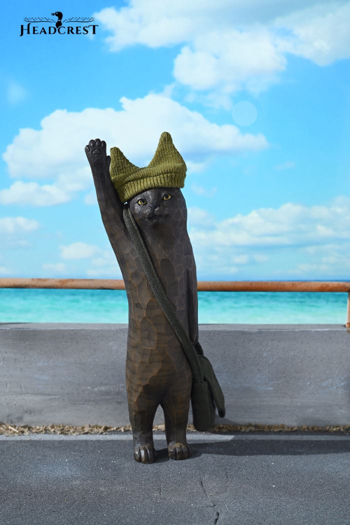 Woodcut Cat 8.0 H2405 Static Animal