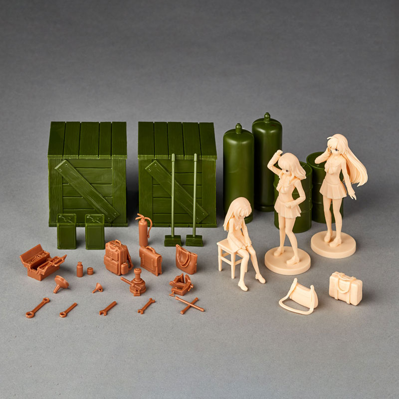 ARTPLA Girls und Panzer das Finale Garage Set [B]
