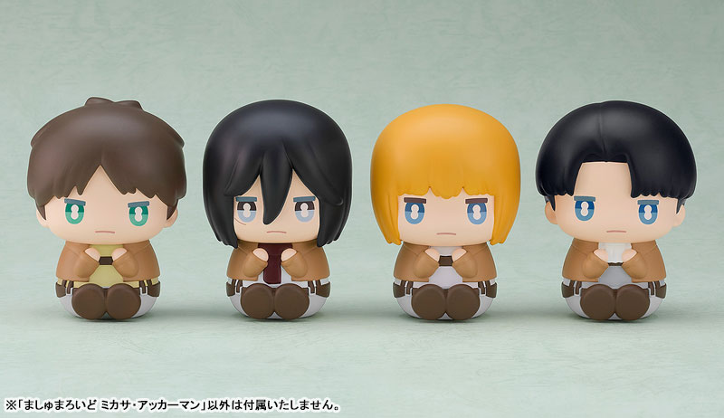 Marshmalloid Attack on Titan [Eren Yeager / Mikasa Ackerman / Armin Arlert / Levi]