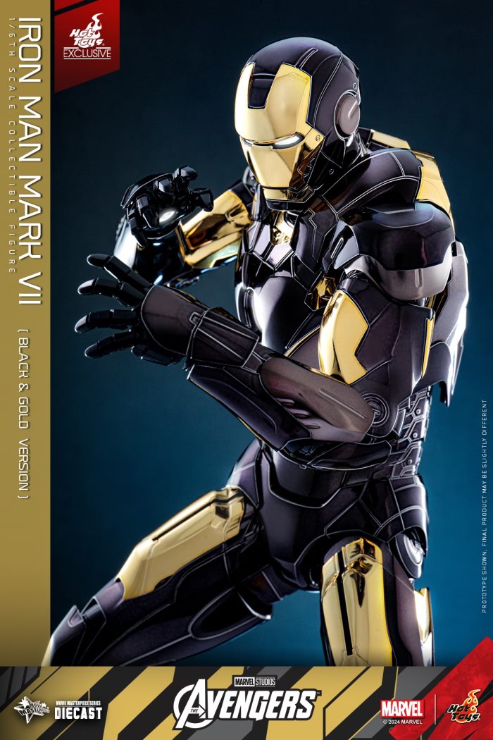 Iron Man Mark 7 (Black and Gold Electroplating Color Version) 1/6
