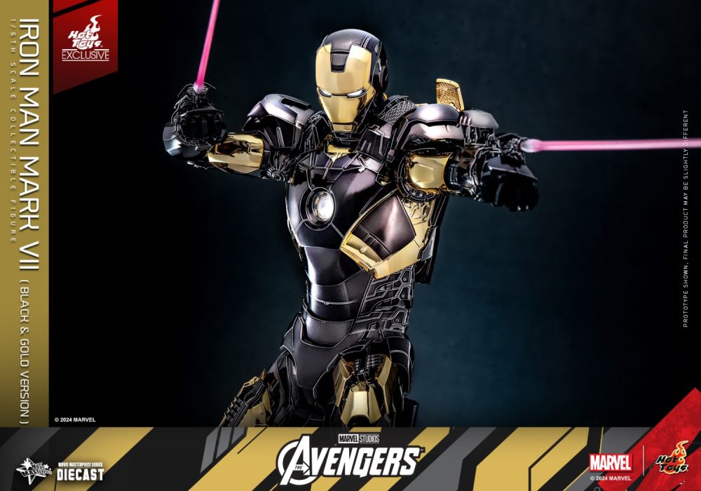 Iron Man Mark 7 (Black and Gold Electroplating Color Version) 1/6