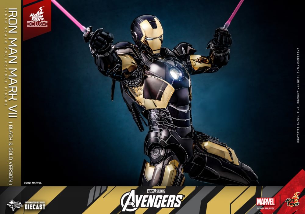 Iron Man Mark 7 (Black and Gold Electroplating Color Version) 1/6