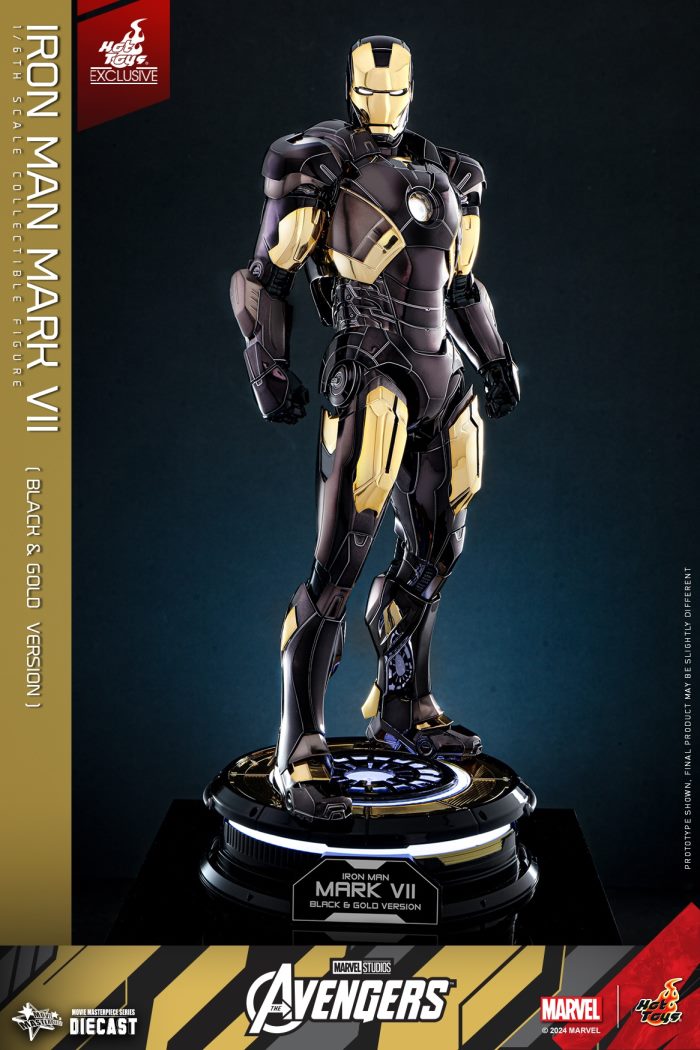 Iron Man Mark 7 (Black and Gold Electroplating Color Version) 1/6