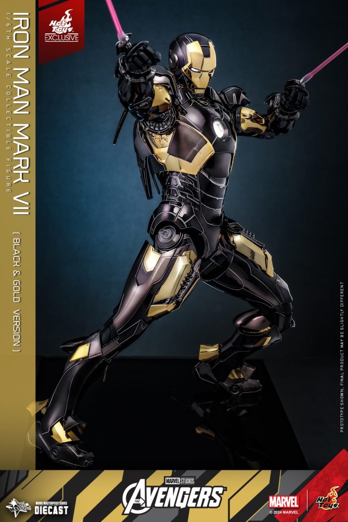 Iron Man Mark 7 (Black and Gold Electroplating Color Version) 1/6