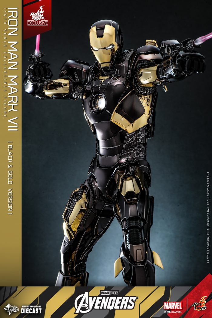Iron Man Mark 7 (Black and Gold Electroplating Color Version) 1/6