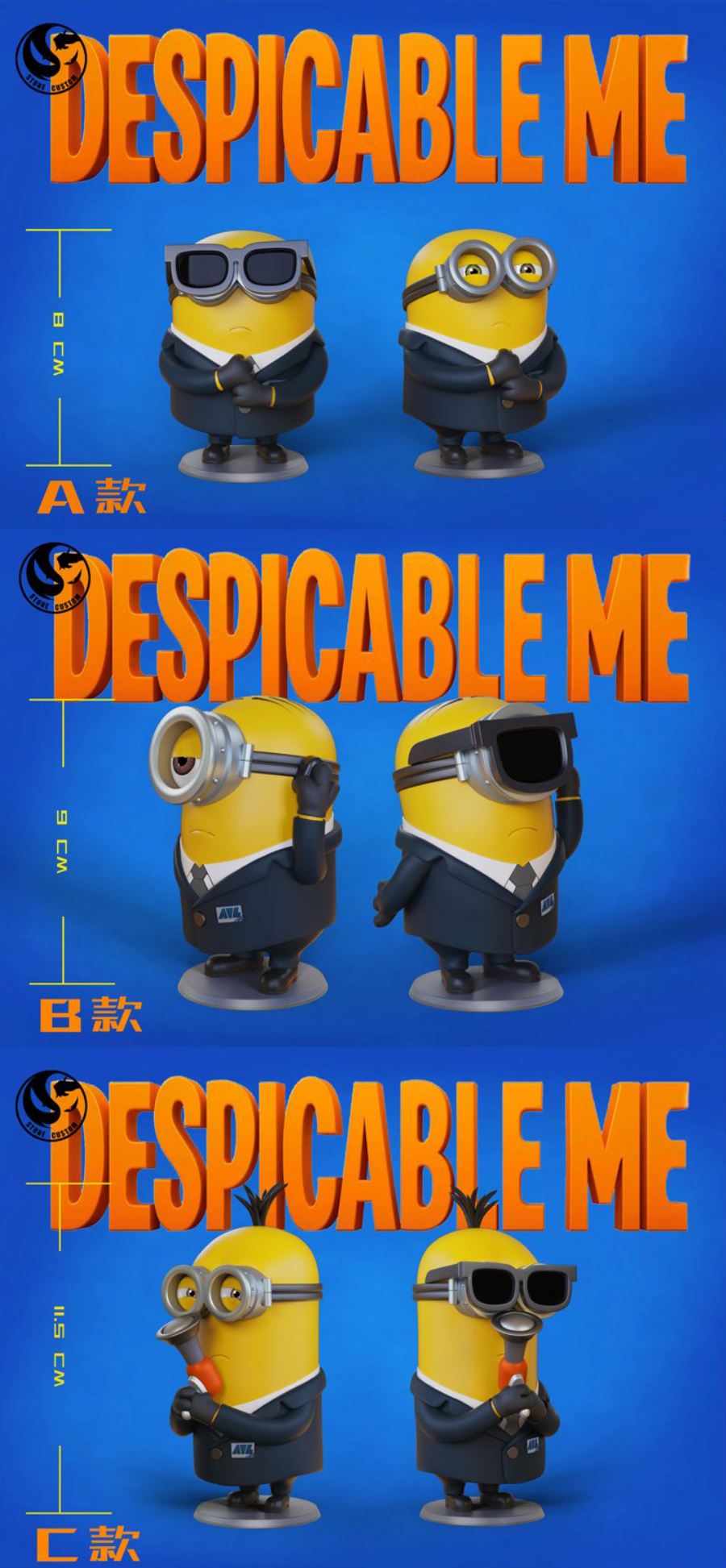Agent Trio Minions – Despicable Me