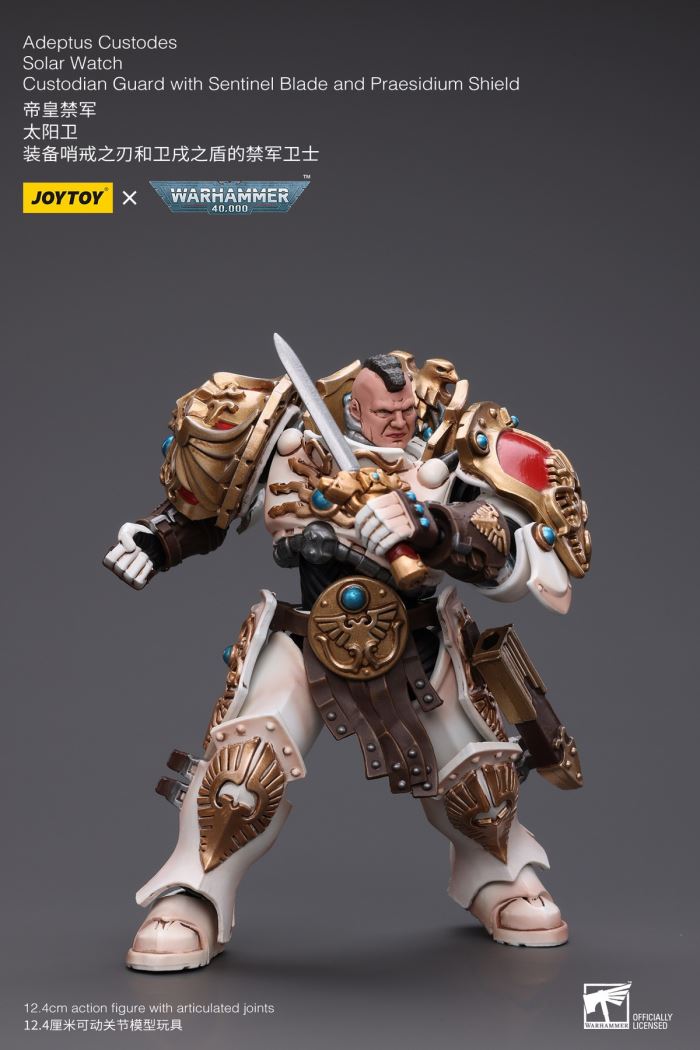 Emperor's Custodes Sun Guard - Guardian Spear Guard/Banner Guard/Sentinel Blade and Guard Shield Guard 1/18