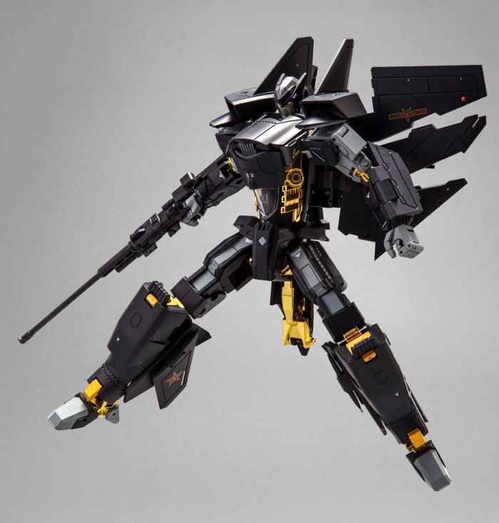 J-20 Black Gold Black Flash Alloy Transformation Fighter