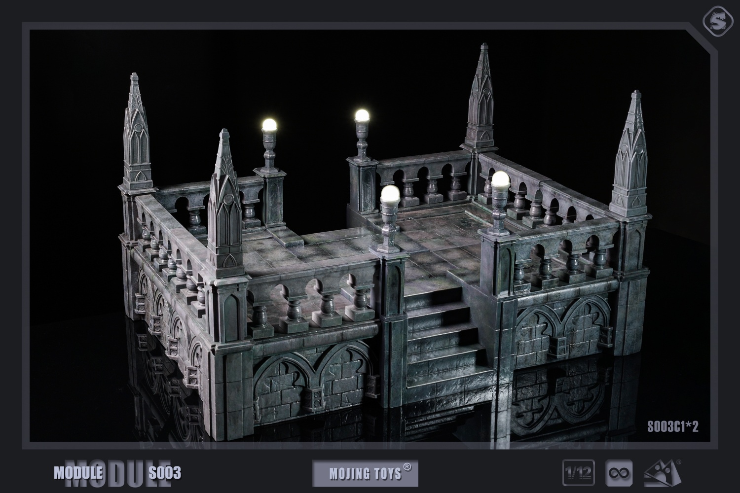 Gothic Roof Module Scene 1/12