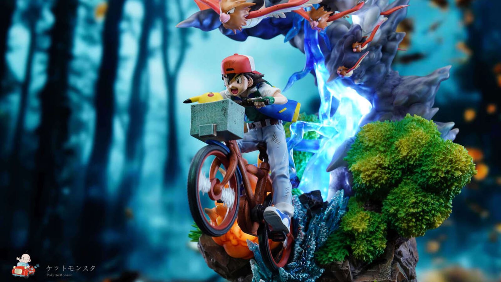 Cycling Ash - Pokemon