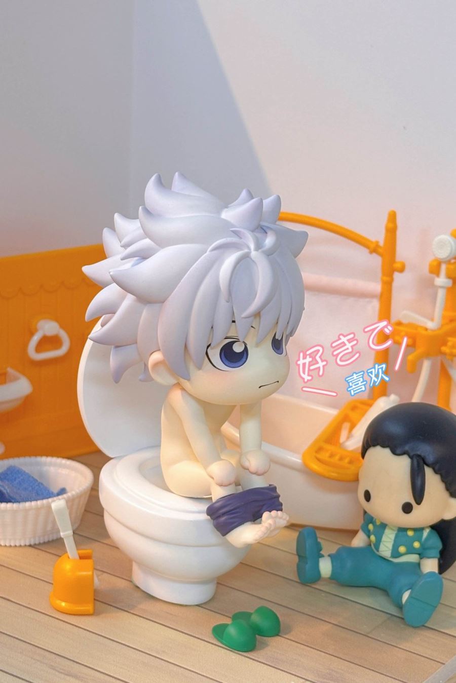 Little Killua Zoldyck on Toilet – HUNTER X HUNTER