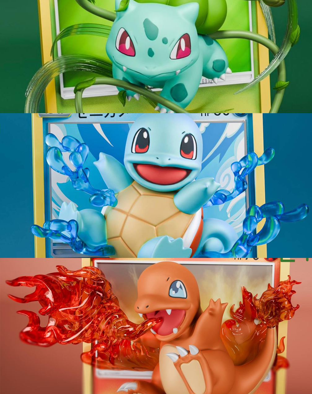 Kanto Starter Pokemon Coming Out From Pokemon Card