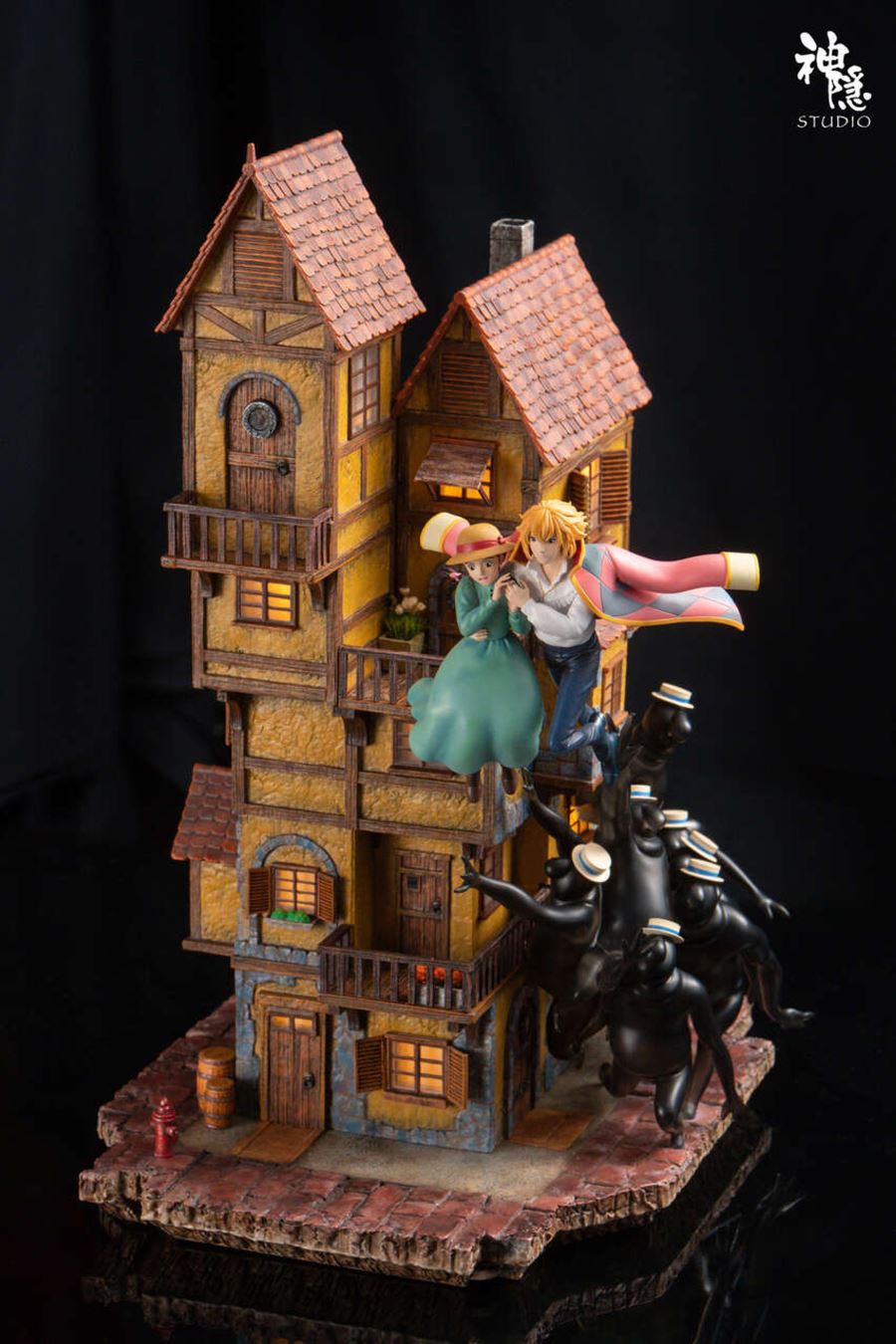 Howl and Sophie's aerial encounter - Howl's Moving Castle