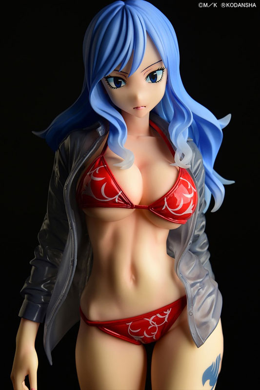 FAIRY TAIL Juvia Lockser Gravure_Style Red Bikini!! Sheer Wet Shirt SP 1/6