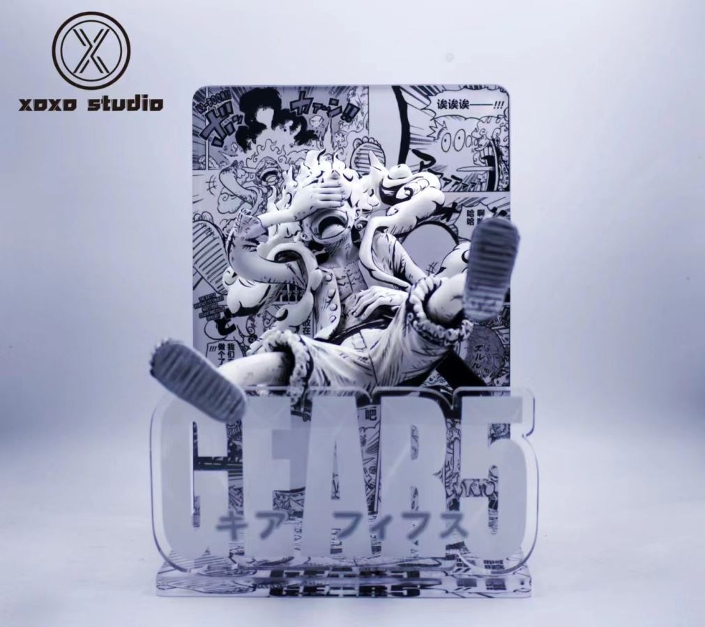 Black and white manga Gear 5 Luffy - One Piece