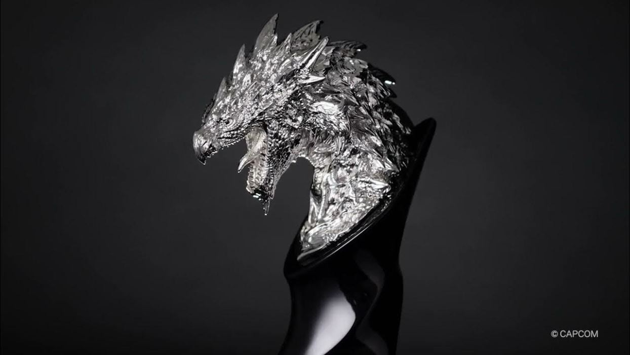 20th Anniversary Head Figure Silver Fire Dragon Rioleus Rare Species