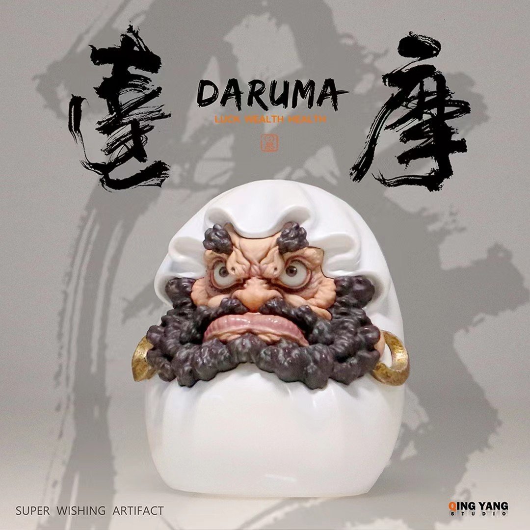 White Daruma Egg - Original Design Resn