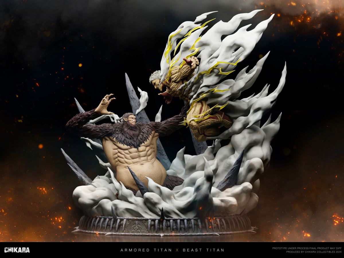 Beast titan VS Armored Titan - Attack On Titan