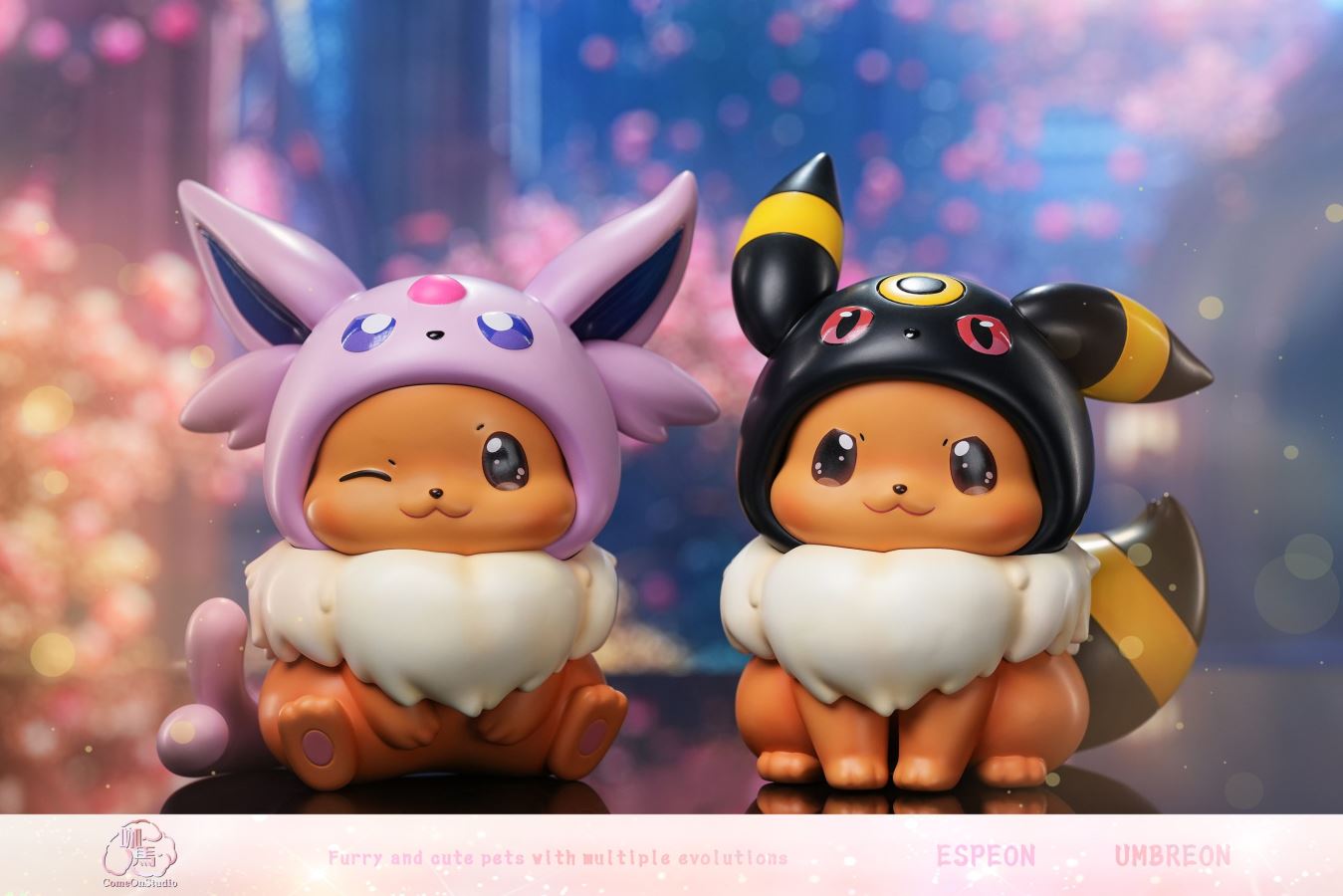 Chibi Eevee Dress Up Espeon & Umbreon - Pokemon