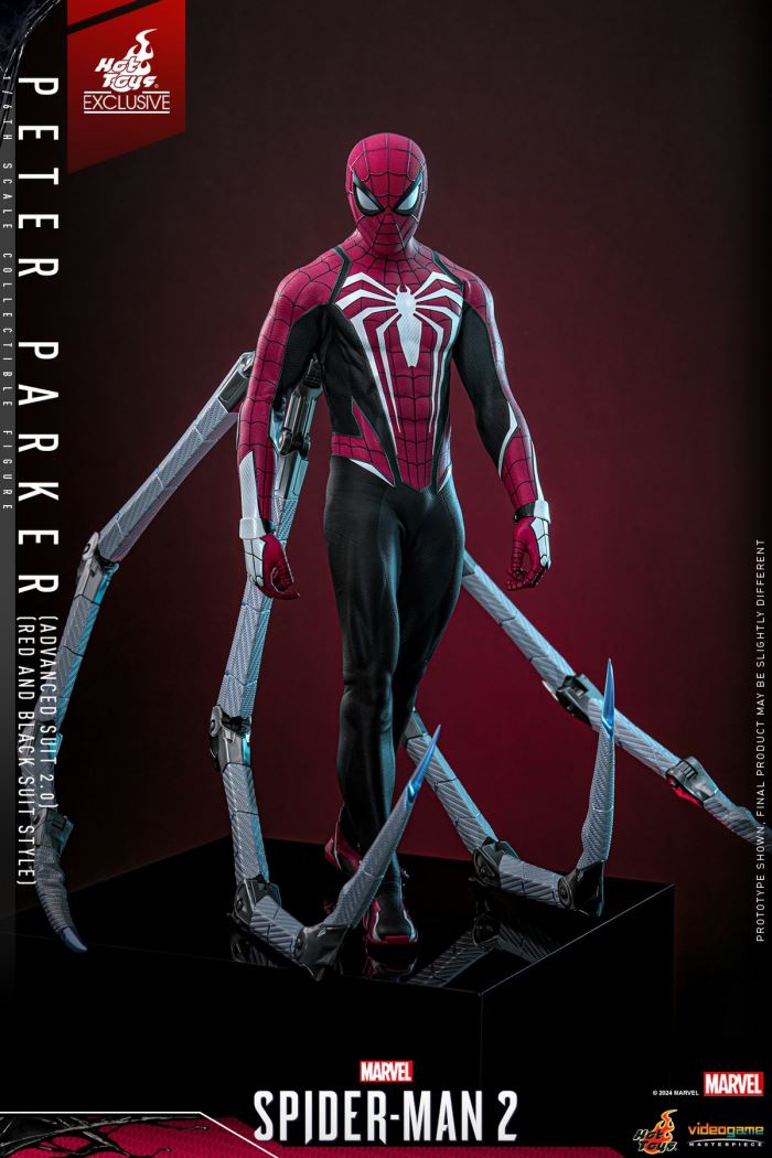 Marvel Spider-Man 2 Peter Parker (Advanced Suit 2.0 Red and Black Edition) 1/6