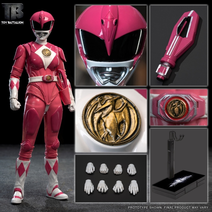 Yellow Sabretooth Tiger Warrior & Pink Pterosaur Warrior