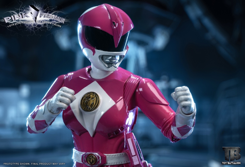 Yellow Sabretooth Tiger Warrior & Pink Pterosaur Warrior