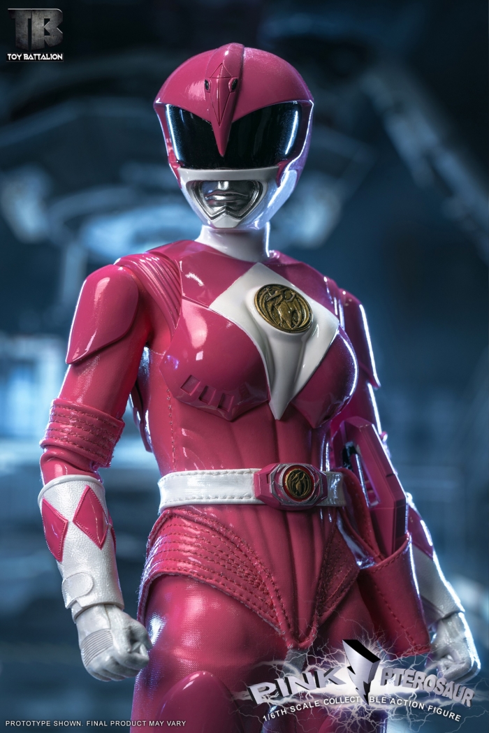 Yellow Sabretooth Tiger Warrior & Pink Pterosaur Warrior