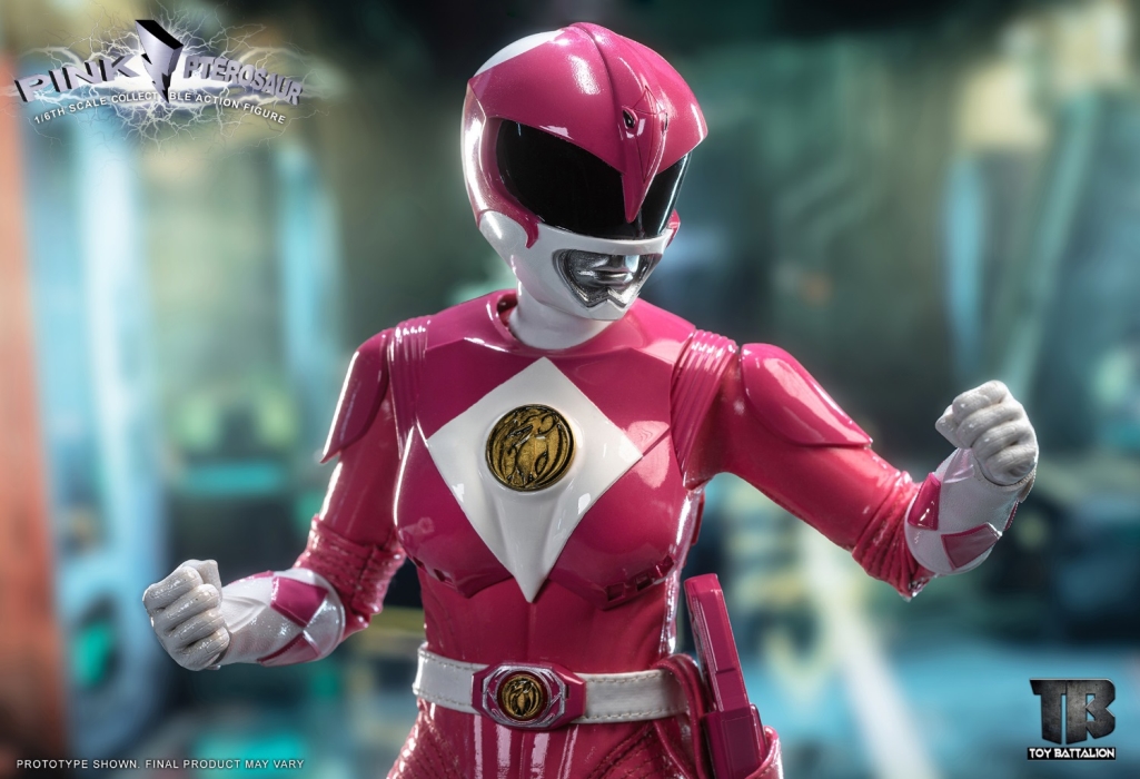 Yellow Sabretooth Tiger Warrior & Pink Pterosaur Warrior