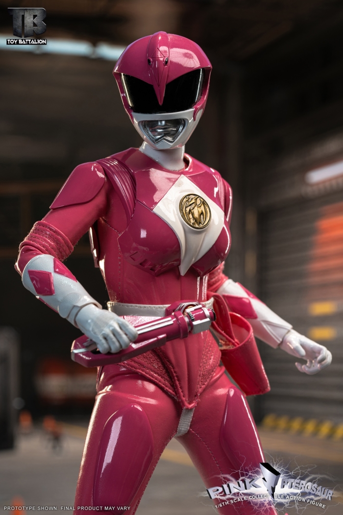 Yellow Sabretooth Tiger Warrior & Pink Pterosaur Warrior