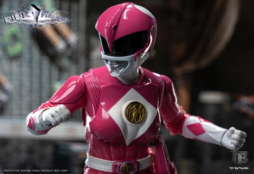 Yellow Sabretooth Tiger Warrior & Pink Pterosaur Warrior